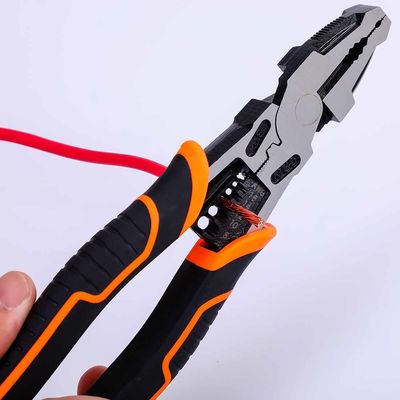 62 HRC Multi Function Combination Pliers High Leverage End Cutting Pliers