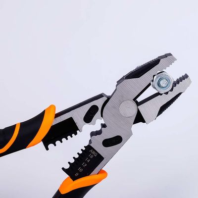 Heavy Duty 391g Multifunction Pliers 9inch Wire Stripping And Twisting Tool