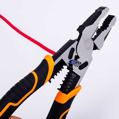 Heavy Duty 391g Multifunction Pliers 9inch Wire Stripping And Twisting Tool