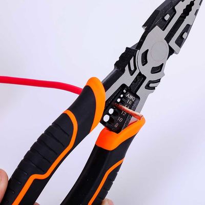 ANSI 9" Combination Pliers Ergonomic Handles Wire Crimping Tool