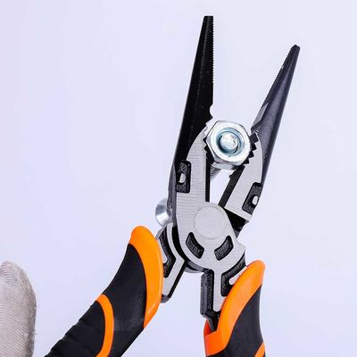 C1055 60CrV 8 Inch Insulated Long Nose Pliers Long Nose Clamp Pliers
