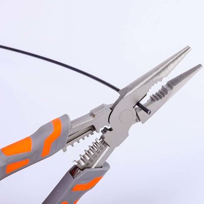 232mm Burnished Long Skinny Pliers Long Handle Pliers High Leverage