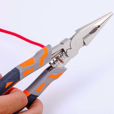 232mm Burnished Long Skinny Pliers Long Handle Pliers High Leverage