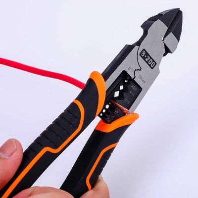 HRC62 8 Inch High Leverage Wire Side Cutters Side Cutters Electrical