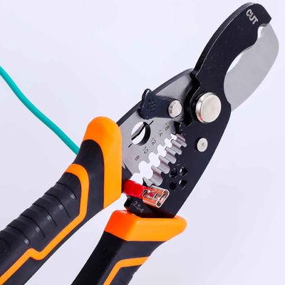 185mm Cable Quick Wire Strippers 7 In 1 Multifunction Cable Wire Cutting Pliers Stripping Winding Splitting Shear Hand Tools