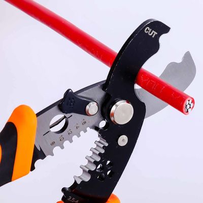 185mm Cable Quick Wire Strippers 7 In 1 Multifunction Cable Wire Cutting Pliers Stripping Winding Splitting Shear Hand Tools