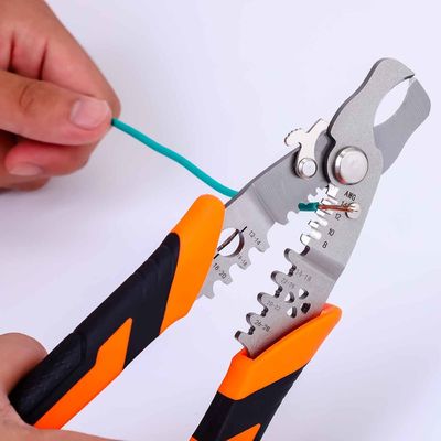 185mm 160g Wire Strippers Multi Purpose Scrap Cable Stripping Wire Cutting Crimping Winding, Splitting Hand Tools 4Cr13