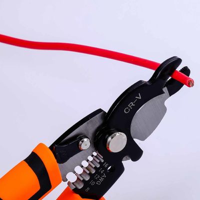HRC52 Cable Wire Strippers 65Mn Cable Wire Stripping Tool With Safety Locker