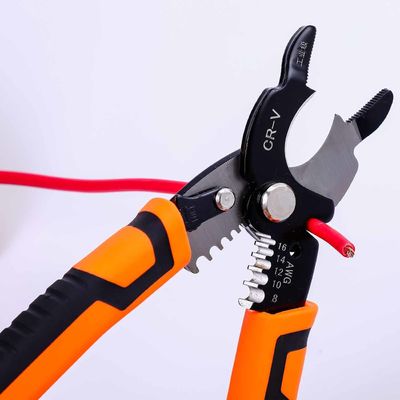 HRC52 Cable Wire Strippers 65Mn Cable Wire Stripping Tool With Safety Locker