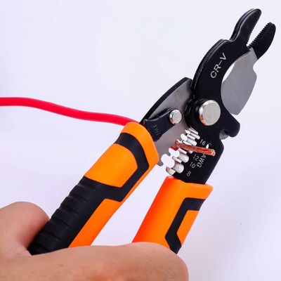 HRC52 Cable Wire Strippers 65Mn Cable Wire Stripping Tool With Safety Locker