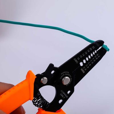Safety Locker Small Wire Stripper 65Mn 111.3g Cable Jacket Stripping Tool