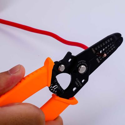 Safety Locker Small Wire Stripper 65Mn 111.3g Cable Jacket Stripping Tool