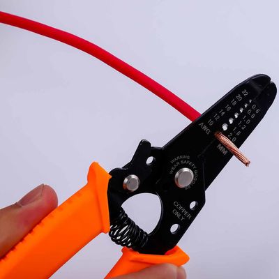 Safety Locker Small Wire Stripper 65Mn 111.3g Cable Jacket Stripping Tool