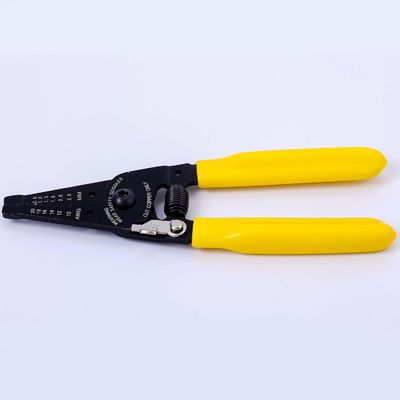 Wire Strippers with Soft Handle and Integrated Opening Spring for Heavy Duty Cutting