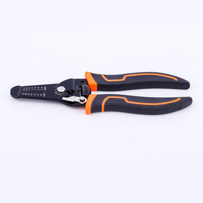 175mm Multi Purpose Wire Strippers Cable Stripping Tool With Safety Locker And Soft Handle