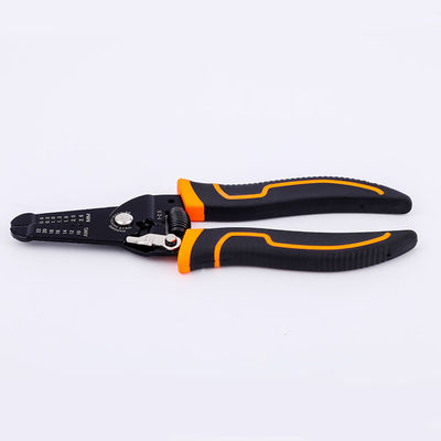 175mm Multi Purpose Wire Strippers Cable Stripping Tool With Safety Locker And Soft Handle