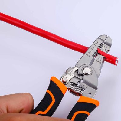 4Cr13 175mm Copper Wire Strippers Universal Wire Stripping Tool With Safety Locker