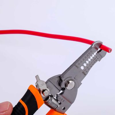 4Cr13 175mm Copper Wire Strippers Universal Wire Stripping Tool With Safety Locker