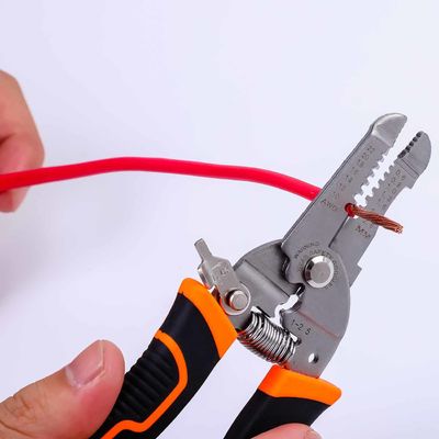 4Cr13 175mm Copper Wire Strippers Universal Wire Stripping Tool With Safety Locker