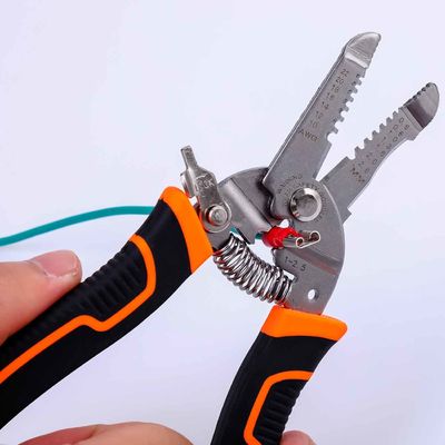 4Cr13 175mm Copper Wire Strippers Universal Wire Stripping Tool With Safety Locker