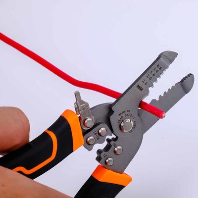 Multi Function 134g Cable Striper Crimping Cutting ANSI Wire Stripping And Twisting Tool
