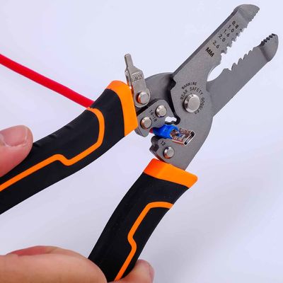 Multi Function 134g Cable Striper Crimping Cutting ANSI Wire Stripping And Twisting Tool