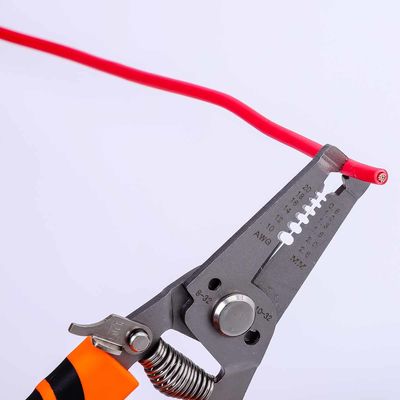 Wire Strippers with Safety Locker and Soft Handle for Easy Cutting and Gripping