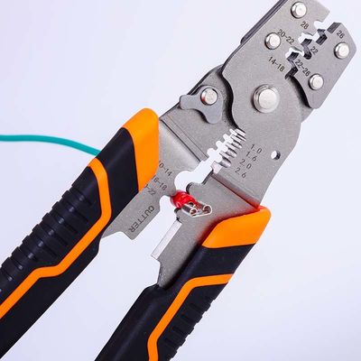 Wire Strippers Wire Cutter Tip Wire Grip and Twist with Safety Locker and Soft Handle 0.6-1.3mm