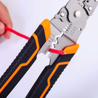 Wire Strippers Wire Cutter Tip Wire Grip and Twist with Safety Locker and Soft Handle 0.6-1.3mm