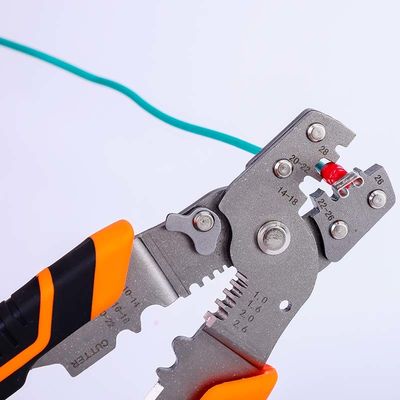 Wire Strippers Wire Cutter Tip Wire Grip and Twist with Safety Locker and Soft Handle 0.6-1.3mm