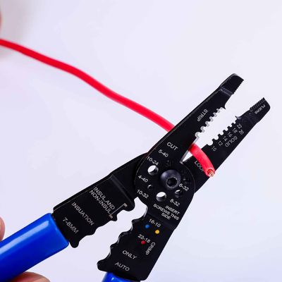 Multi Tool Long Nose Wire Cutter, Wire Crimper, Stripper and Bolt Cutter Multi-Purpose Electrician Tool
