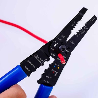 Multi Tool Long Nose Wire Cutter, Wire Crimper, Stripper and Bolt Cutter Multi-Purpose Electrician Tool