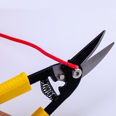 Alloy Steel 205mm Cable Side Cutter Angled Shape  Industrial Wire Stripper