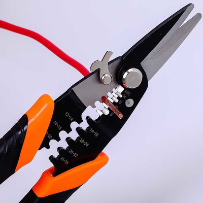 219mm Precision Cutting Combination Shears Opening Locking Spring Loaded Wire Cutters