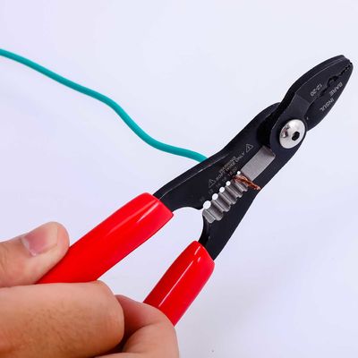 Compact Wire Stripper 4-in-1 Multi Purpose Electricians Plier Wire Crimper Cutter and Gripper