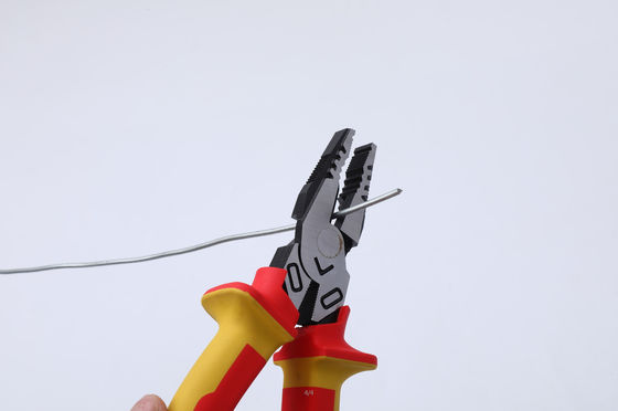 199mm High Leverage Insolated Tools Combination 60CrV Stripping Pliers