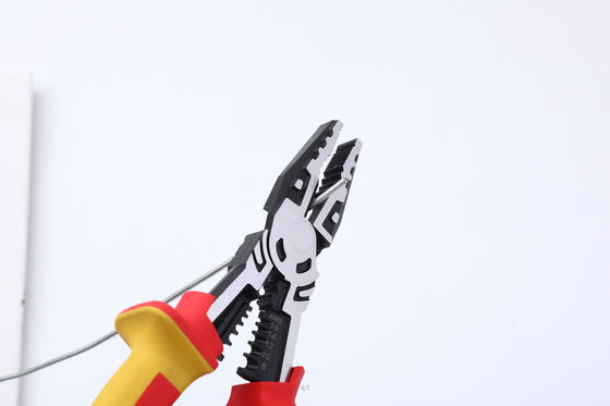 9inch Powerful Insolated Tools Precise Multifunction Cable Stripping Pliers 62 HRC 1000V