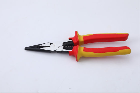 Multi Function Long Nose Plier 63 HRC 1000V Long Reach Pliers