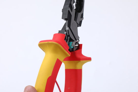 207mm 8inch Insolated Tools High Leverage Combination Cutting Plier 1000V VDE Handle
