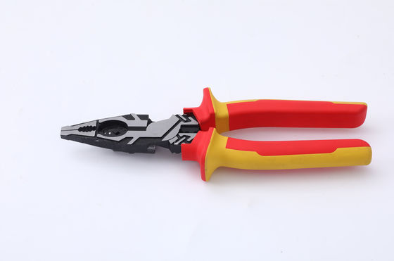 207mm 8inch Insolated Tools High Leverage Combination Cutting Plier 1000V VDE Handle