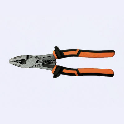 8" Telflon Finished Combination Pliers  High Leverage Wire Cable Crimping Tool