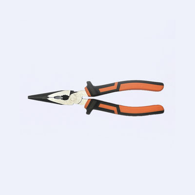 Black Orange Burnished 8 Inch Long Head Pliers Wire Hose Clamp Tool