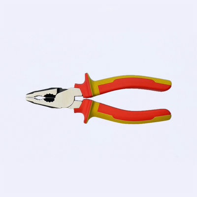7" High Leverage Combination Pliers VDE Insulated Handles Wire Cutter Pliers VDE insulated handles hand tools HRC 62 insolated tools Eccentric Labor-saving