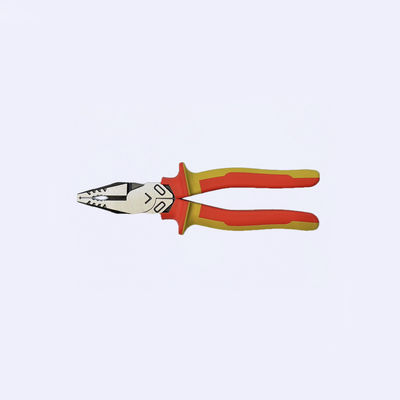 8" High Leverage Multi-Function Combination Pliers VDE insulated handles hand tool set HRC 62 combination pliers side cutting pliers long nose pliers insolated tools Eccentric Labor-saving