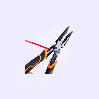 220mm Multi Functional Long Nose Pliers Stripper Terminal Crimping Pliers