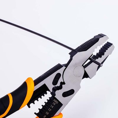 Heavy Duty 391g Multifunction Pliers 9inch Wire Stripping And Twisting Tool
