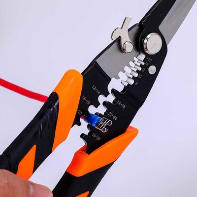 219mm Precision Cutting Combination Shears Opening Locking Spring Loaded Wire Cutters